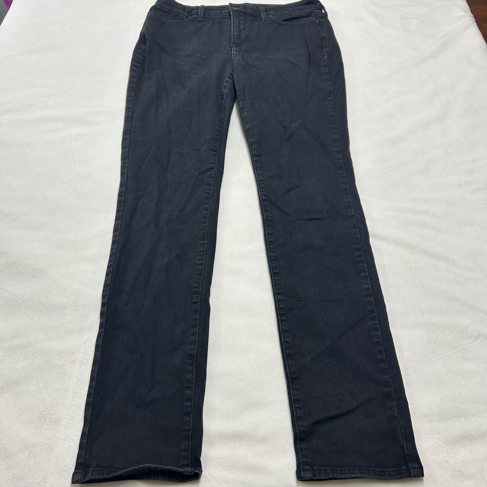 NYDJ Alina Legging Black Jeans Lift Tuck Technology Womens Size 8 - Picture 2 of 11